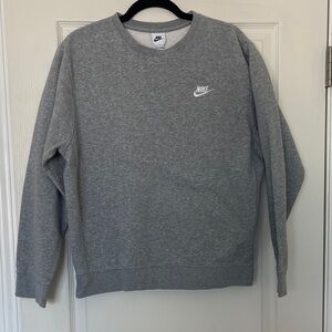 Nike Men's Heather Gray Crewneck Sweater